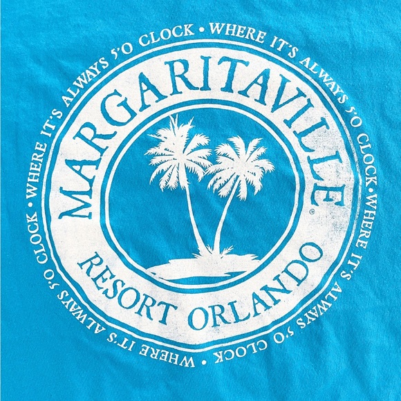 Margaritaville Resort Orlando Jimmy Buffet T-Shirt Men’s Medium Blue - Picture 2 of 6